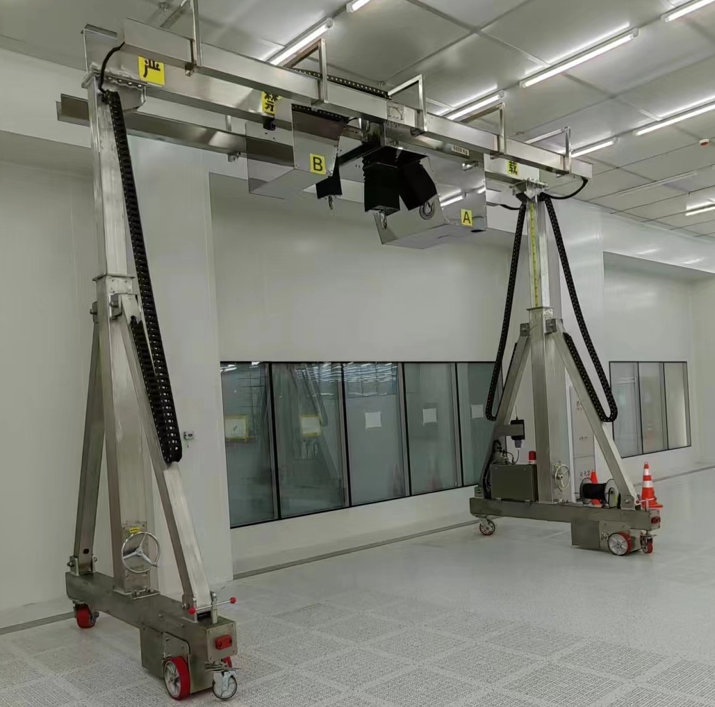 Cleanroom mobile gantry crane