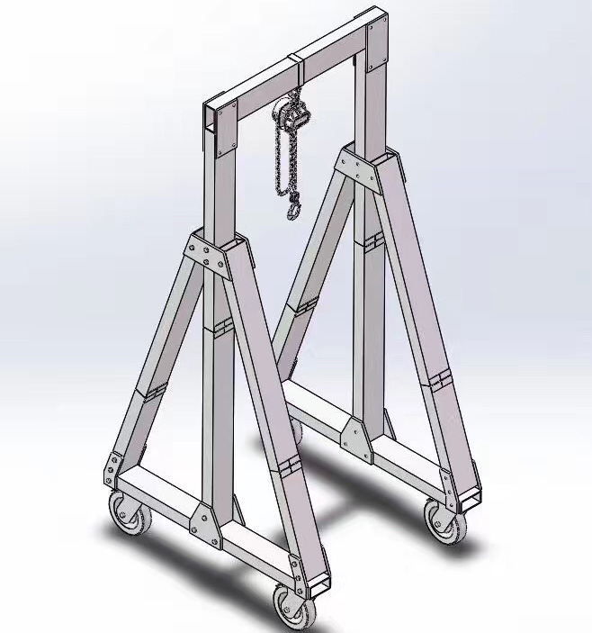 Cleanroom walking gantry crane